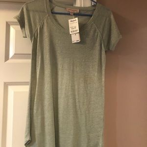 NWT philosophy republic tee 100% linen size xs